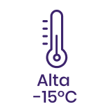 Resistencia: Resistencia alta, hasta -15 C