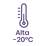 Resistencia: Resistencia muy alta, hasta -20 C